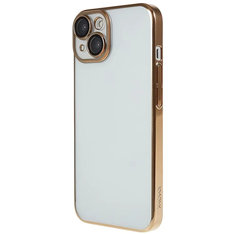 X-LEVEL TPU+PC Case for iPhone 13 Electroplating Cover Camera Lens Film Integrated Phone Case