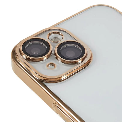 X-LEVEL TPU+PC Case for iPhone 13 Electroplating Cover Camera Lens Film Integrated Phone Case