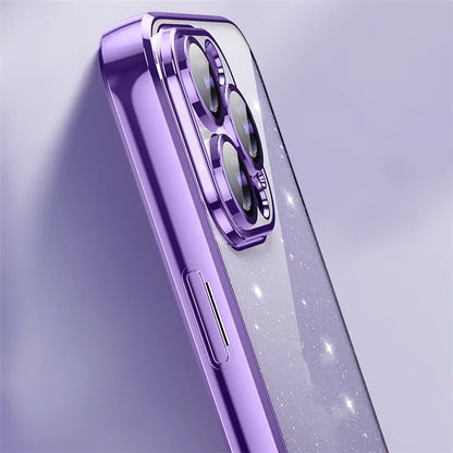 X-LEVEL For iPhone 14 Pro Max Back Case Glitter Powder Transparent TPU Phone Cover