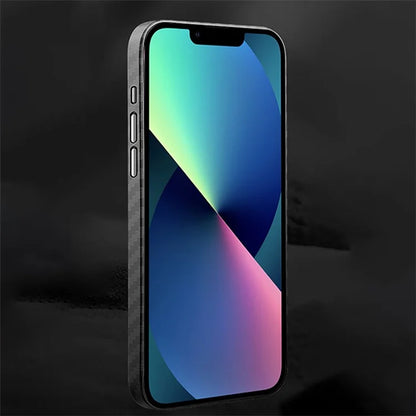 X-LEVEL For iPhone 14 Case Ultra Slim Hard Plastic Phone Cover Carbon Fiber Texture