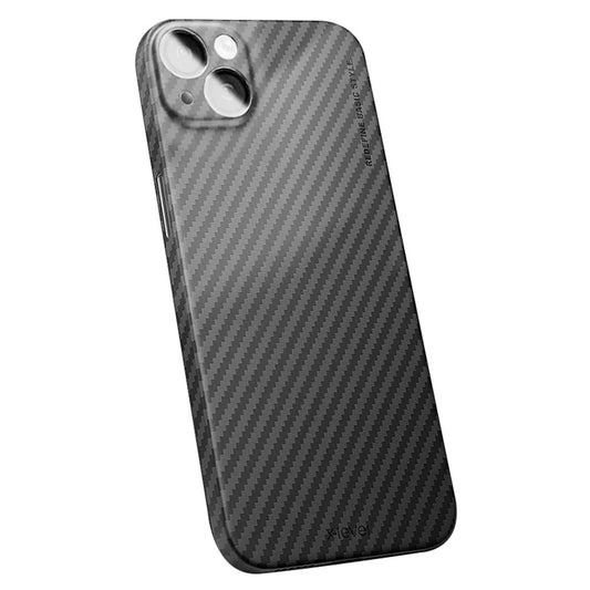 X-LEVEL For iPhone 13 Case Hard PC Minimalist Phone Cover Carbon Fiber Texture