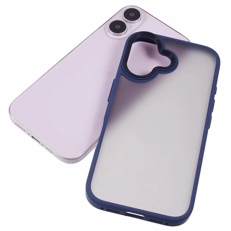 For iPhone 16 Cover Skin-Feel Matte Anti-Scratch PC+TPU Phone Case