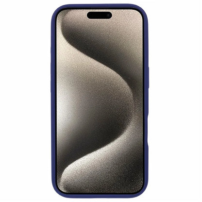 For iPhone 16 Case PC+TPU Ring Kickstand Drop-Proof Phone Back Cover