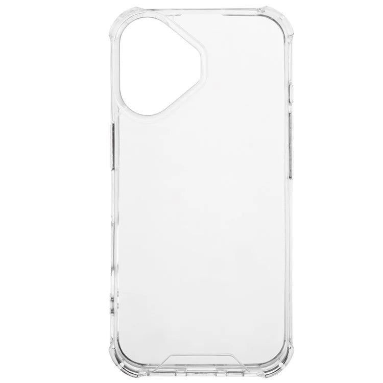 For iPhone 16 Case Acrylic+TPU Phone Case Four Corner Reinforced