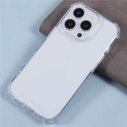 For iPhone 16 Pro Case Acrylic+TPU Phone Case Four Corner Reinforced