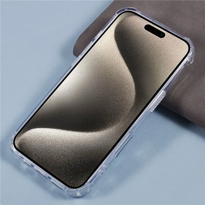 For iPhone 16 Pro Case Acrylic+TPU Phone Case Four Corner Reinforced