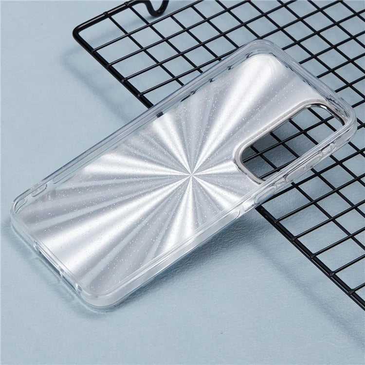 For Samsung Galaxy A35 5G Case Laser TPU+PC Phone Cover Electroplating Butterfly Pattern