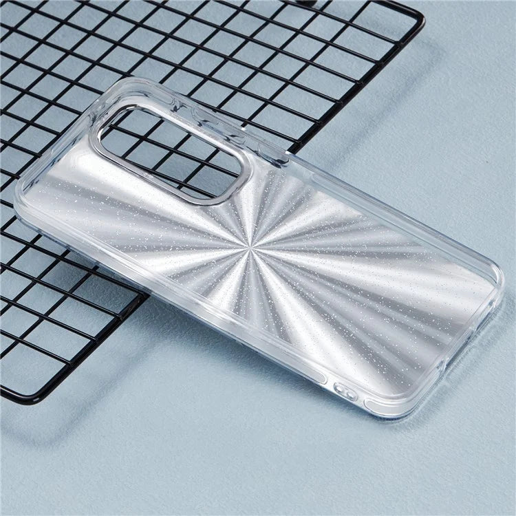 For Samsung Galaxy A35 5G Case Laser TPU+PC Phone Cover Electroplating Butterfly Pattern
