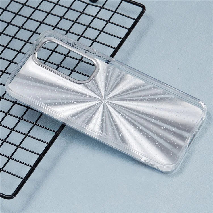 For Samsung Galaxy A35 5G Case Laser TPU+PC Phone Cover Electroplating Butterfly Pattern