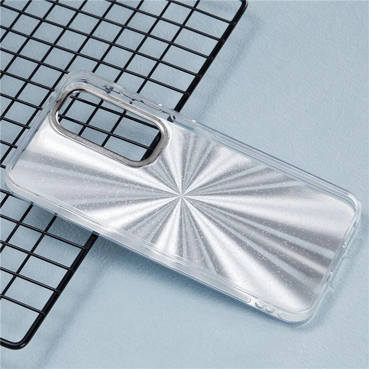 For Samsung Galaxy A35 5G Case Laser TPU+PC Phone Cover Electroplating Butterfly Pattern