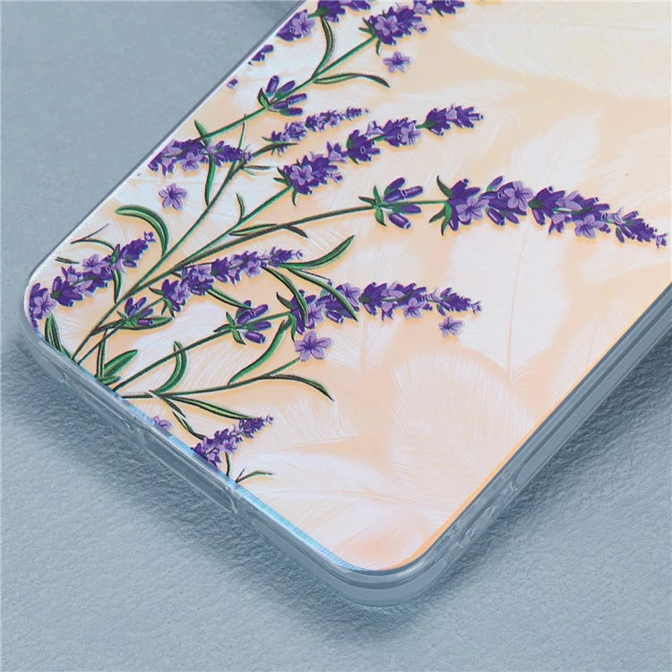 For Samsung Galaxy A55 5G Case PC+TPU Protective Phone Cover Laser Flower Pattern