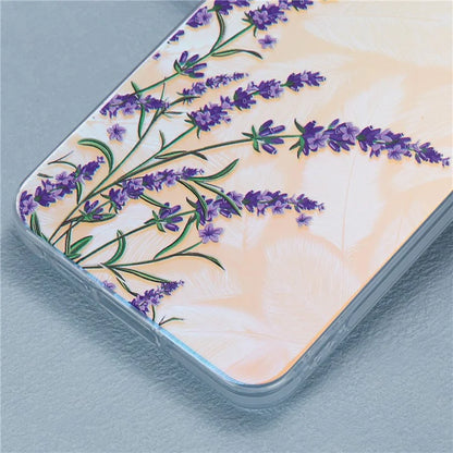 For Samsung Galaxy A55 5G Case PC+TPU Protective Phone Cover Laser Flower Pattern