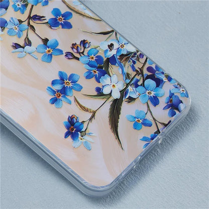 For Samsung Galaxy A55 5G Case PC+TPU Protective Phone Cover Laser Flower Pattern