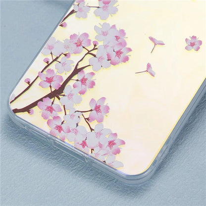 For Samsung Galaxy A15 5G Case PC+TPU Protective Phone Cover Laser Flower Pattern