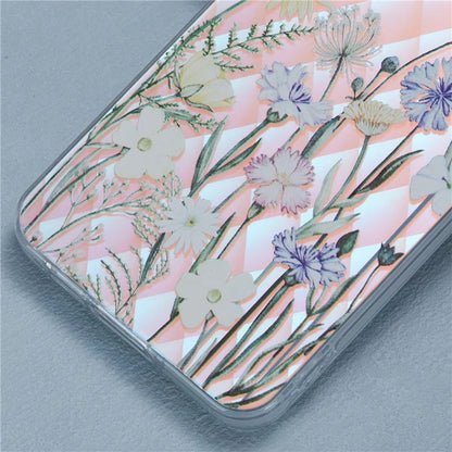 For Samsung Galaxy A15 5G Case PC+TPU Protective Phone Cover Laser Flower Pattern