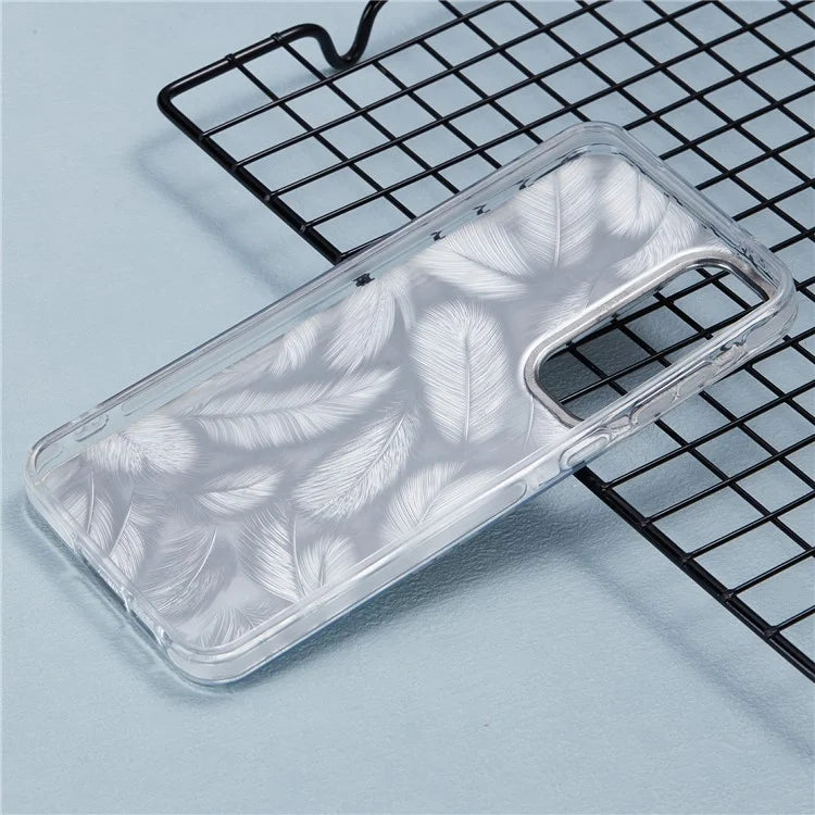 For Samsung Galaxy A15 5G Case PC+TPU Protective Phone Cover Laser Flower Pattern