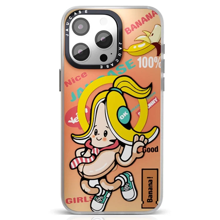 JAUCASE For iPhone 15 Pro Max Case Compatible with MagSafe Cute Pattern PC+TPU Phone Cover