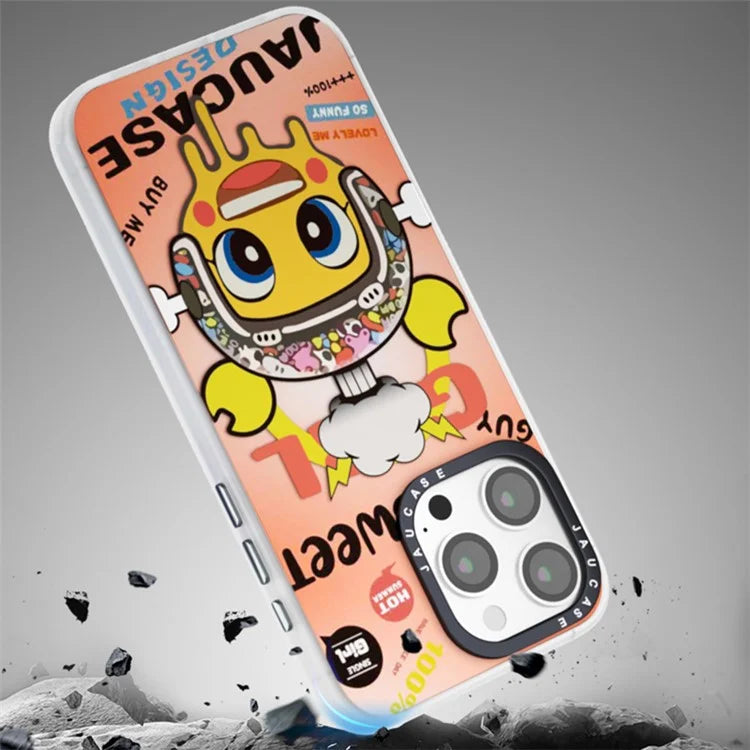 JAUCASE For iPhone 15 Pro Max Case Compatible with MagSafe Cute Pattern PC+TPU Phone Cover
