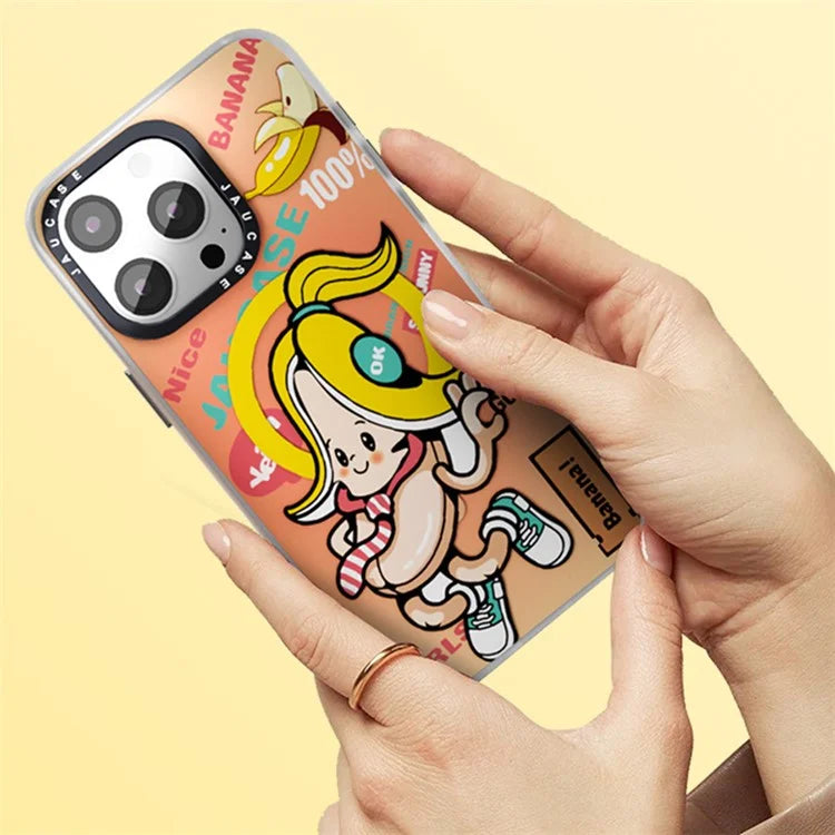 JAUCASE For iPhone 15 Pro Max Case Compatible with MagSafe Cute Pattern PC+TPU Phone Cover