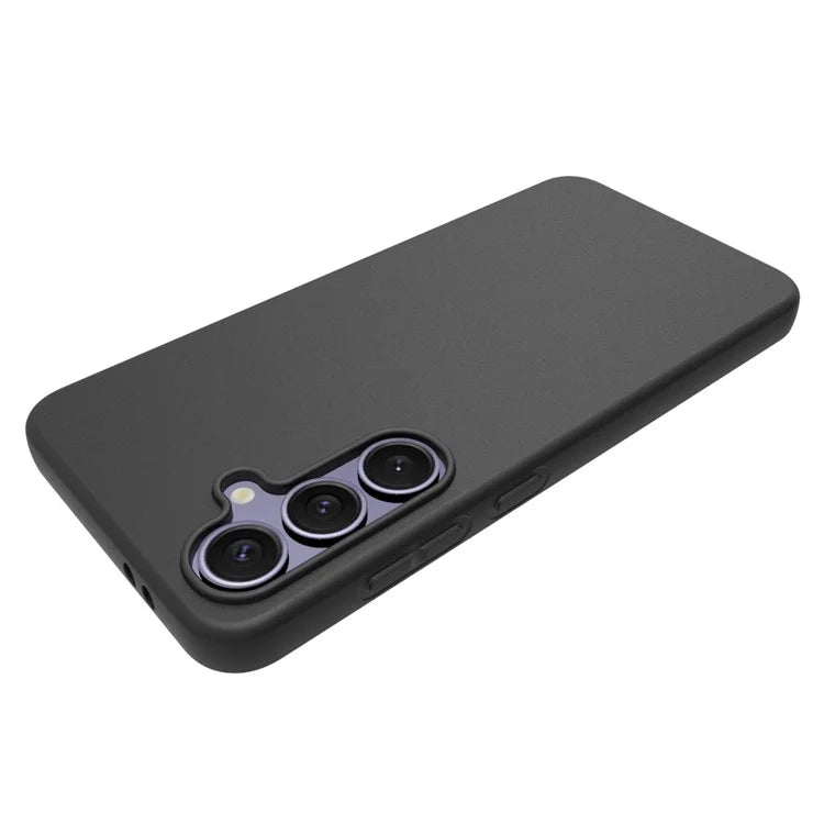10Pcs  /  Pack for Samsung Galaxy S24 FE Case TPU Frosted Back Phone Cover, Anti-Fingerprint - Black