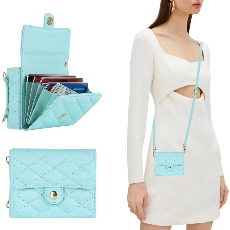 ZD 03 for Samsung Galaxy Z Flip6 5G Case Bag Design PU Leather Crossbody Phone Cover RFID Blocking