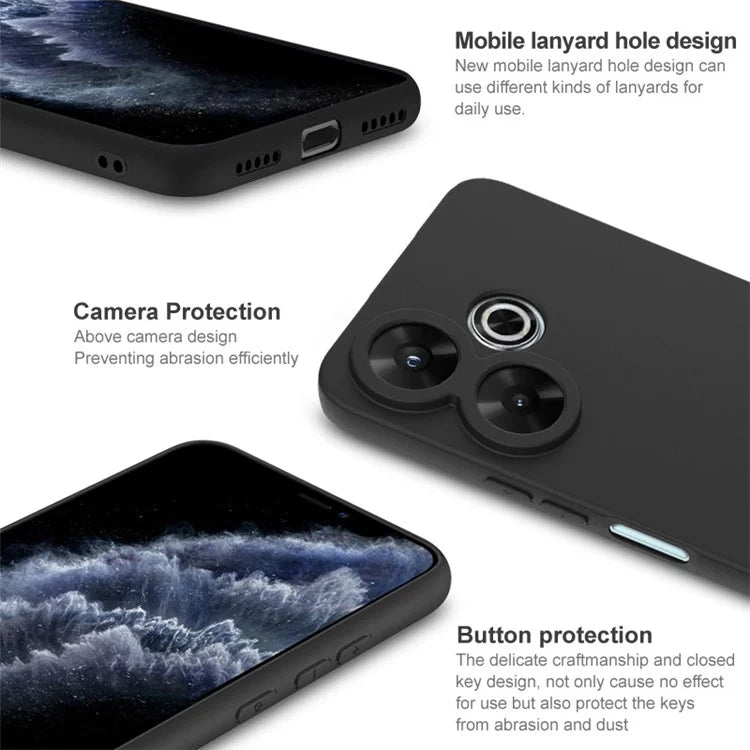 IMAK UC-3 Series Phone Shell for Xiaomi Redmi 13 5G / 13 4G / Note 13R 5G / Poco M6 4G Case Matte TPU Phone Cover