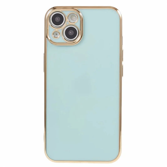 For iPhone 13 Phone Case Glossy 6D Electroplating TPU Protective Cover