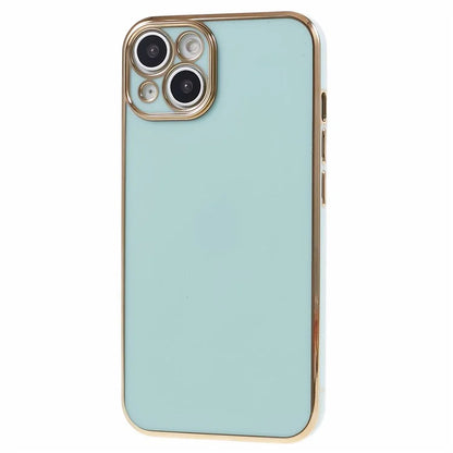 For iPhone 13 Phone Case Glossy 6D Electroplating TPU Protective Cover