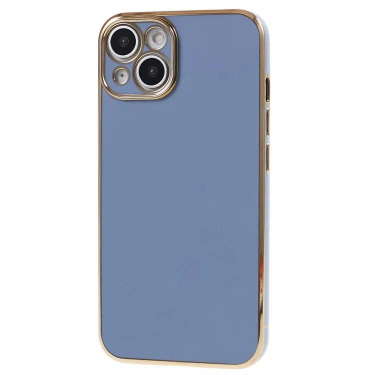 For iPhone 13 Phone Case Glossy 6D Electroplating TPU Protective Cover