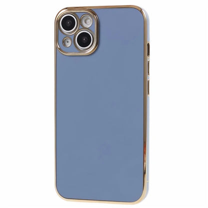 For iPhone 13 Phone Case Glossy 6D Electroplating TPU Protective Cover