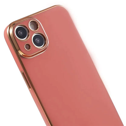 For iPhone 13 Phone Case Glossy 6D Electroplating TPU Protective Cover