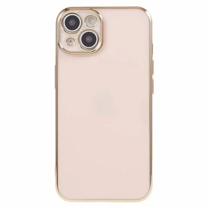 For iPhone 13 Phone Case Glossy 6D Electroplating TPU Protective Cover