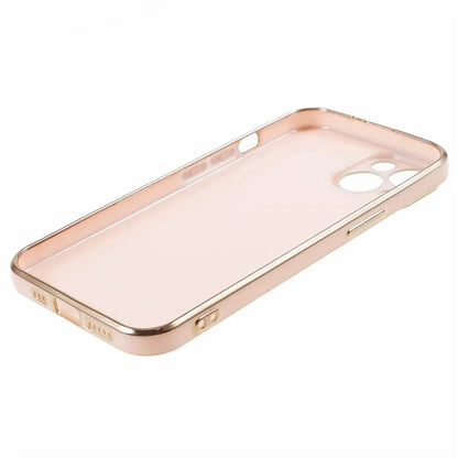 For iPhone 13 Phone Case Glossy 6D Electroplating TPU Protective Cover