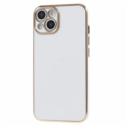 For iPhone 13 Phone Case Glossy 6D Electroplating TPU Protective Cover
