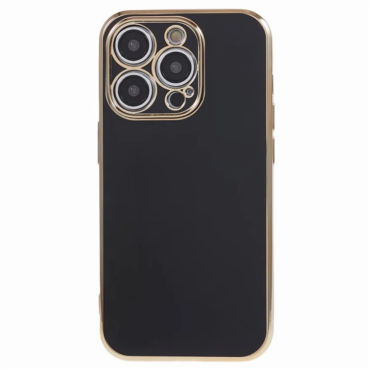 For iPhone 13 Pro Max Case Glossy 6D Electroplating TPU Protective Cover
