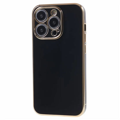 For iPhone 13 Pro Max Case Glossy 6D Electroplating TPU Protective Cover