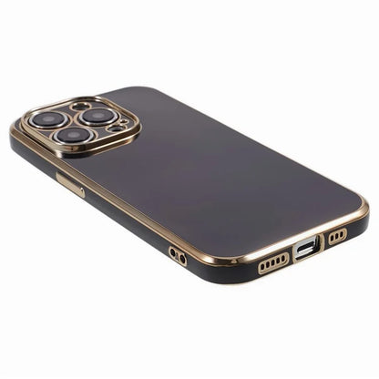 For iPhone 13 Pro Max Case Glossy 6D Electroplating TPU Protective Cover