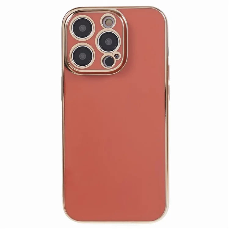 For iPhone 13 Pro Case Glossy 6D Electroplating TPU Protective Cover