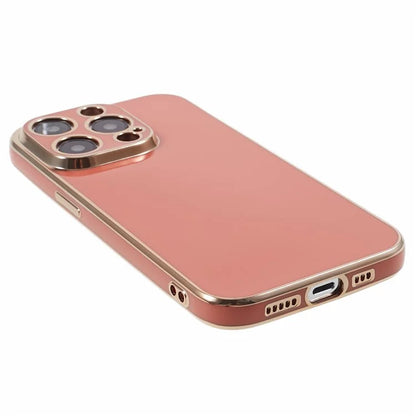 For iPhone 13 Pro Case Glossy 6D Electroplating TPU Protective Cover