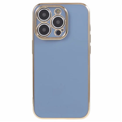 For iPhone 13 Pro Case Glossy 6D Electroplating TPU Protective Cover