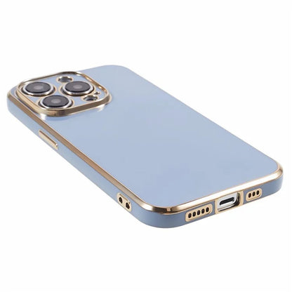 For iPhone 13 Pro Case Glossy 6D Electroplating TPU Protective Cover