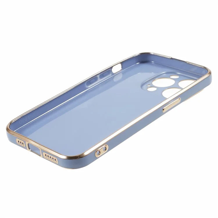 For iPhone 13 Pro Case Glossy 6D Electroplating TPU Protective Cover