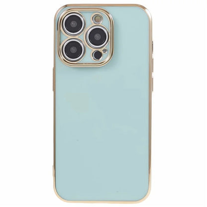 For iPhone 13 Pro Case Glossy 6D Electroplating TPU Protective Cover