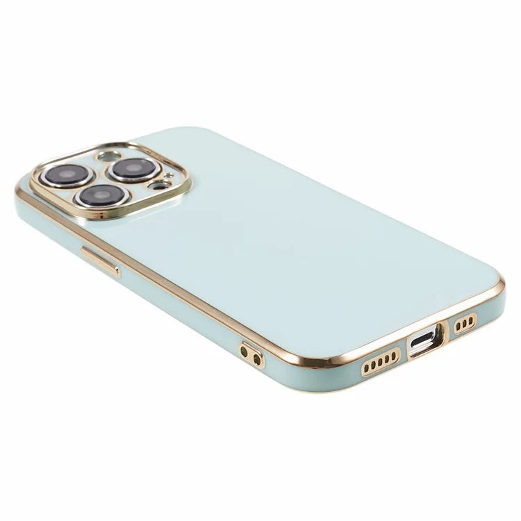 For iPhone 13 Pro Case Glossy 6D Electroplating TPU Protective Cover