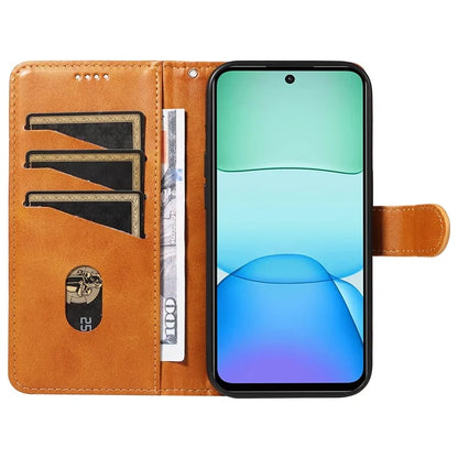 For Xiaomi Redmi 13 5G / 13 4G Anti-Scratch Phone Case Imprinted Line PU Leather Cover Wallet with Wrist Strap