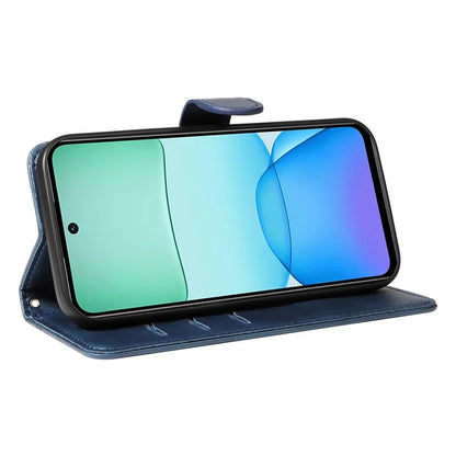 For Xiaomi Redmi 13 5G / 13 4G Anti-Scratch Phone Case Imprinted Line PU Leather Cover Wallet with Wrist Strap