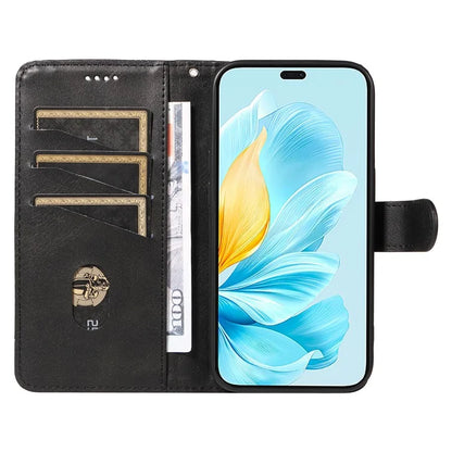 For Honor 200 Lite Case T-Shaped Lines PU Leather Wallet Stand Phone Cover