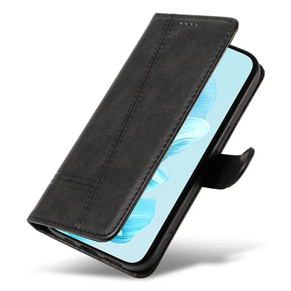 For Honor 200 Lite Case T-Shaped Lines PU Leather Wallet Stand Phone Cover