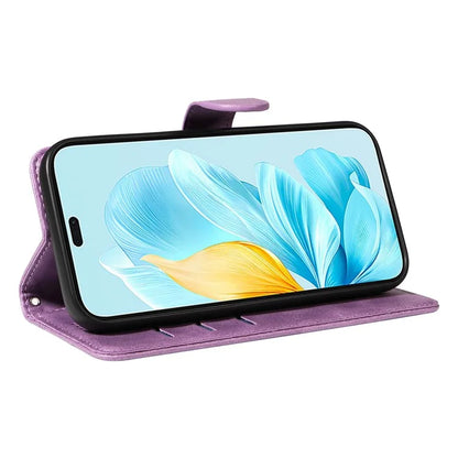 For Honor 200 Lite Case T-Shaped Lines PU Leather Wallet Stand Phone Cover