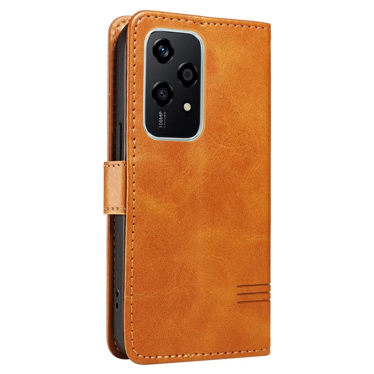 For Honor 200 Lite Case T-Shaped Lines PU Leather Wallet Stand Phone Cover